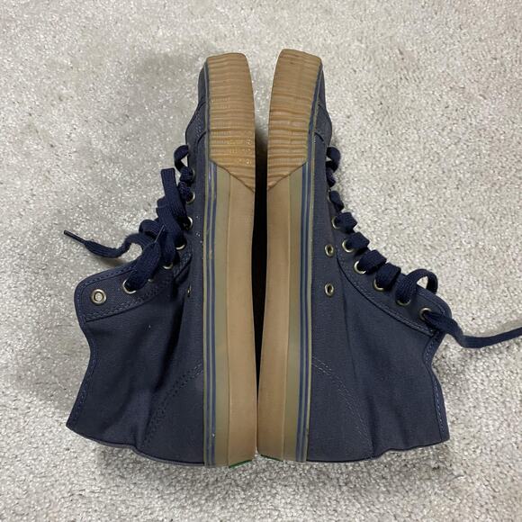 PF Flyers Shoes Mens Sz 10 Navy Blue Center Hi Canvas Gum Sole Sneakers - Picture 5 of 8